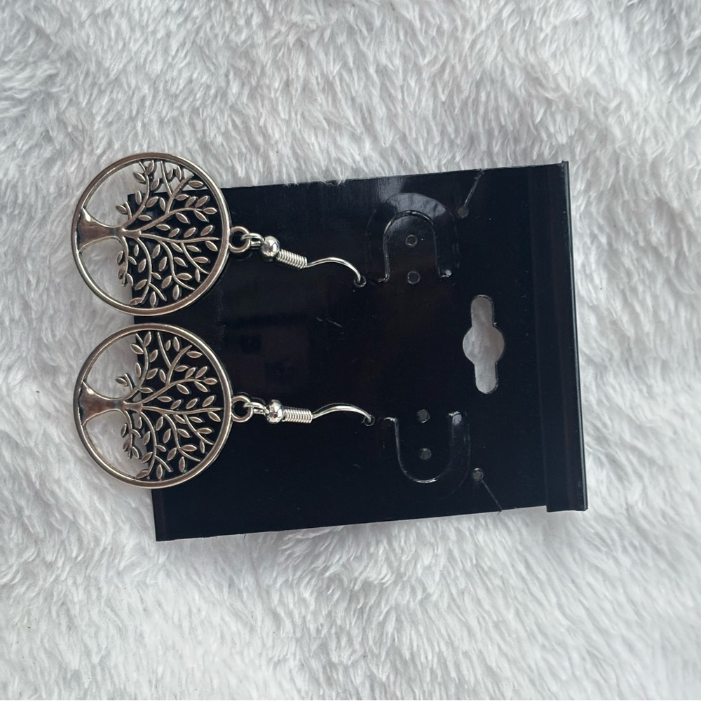 Silver Tree of Life Earrings